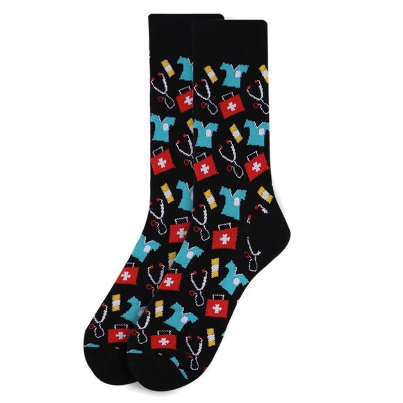 Men's Doctor/Nurse Novelty Socks - Picture 2 of 3